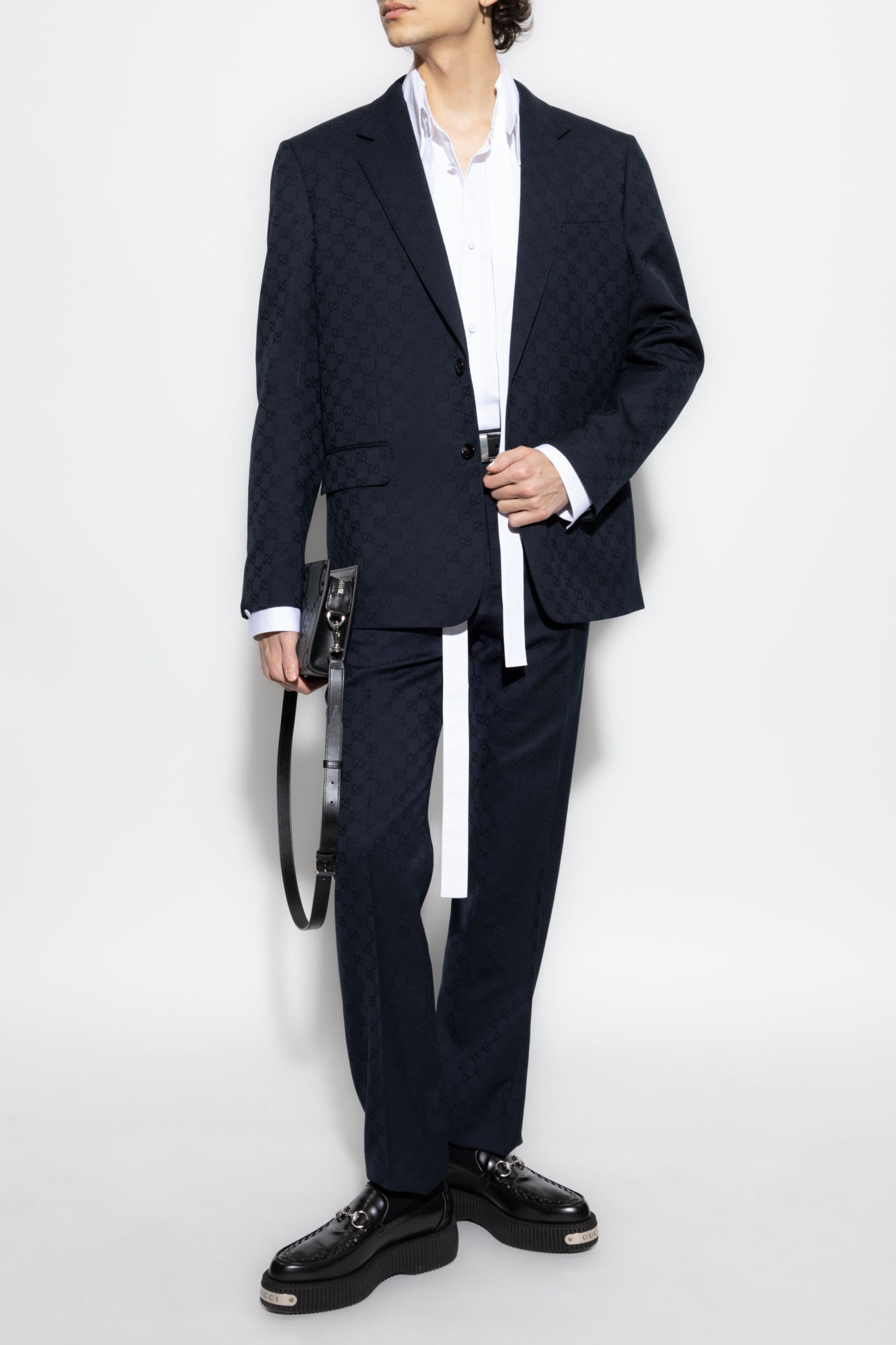 Gucci Wool suit with GG pattern | Men's | Vitkac